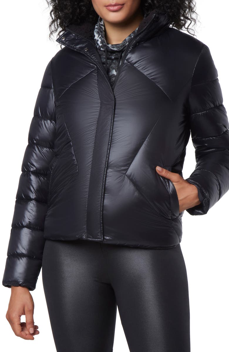 Marc New York Performance Faux Shearling Lined Puffer Jacket, Main, color, 