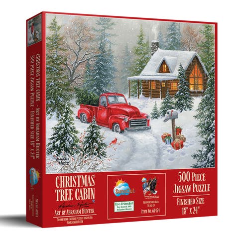 Christmas Tree Cabin 500 piece Jigsaw Puzzle for Adults