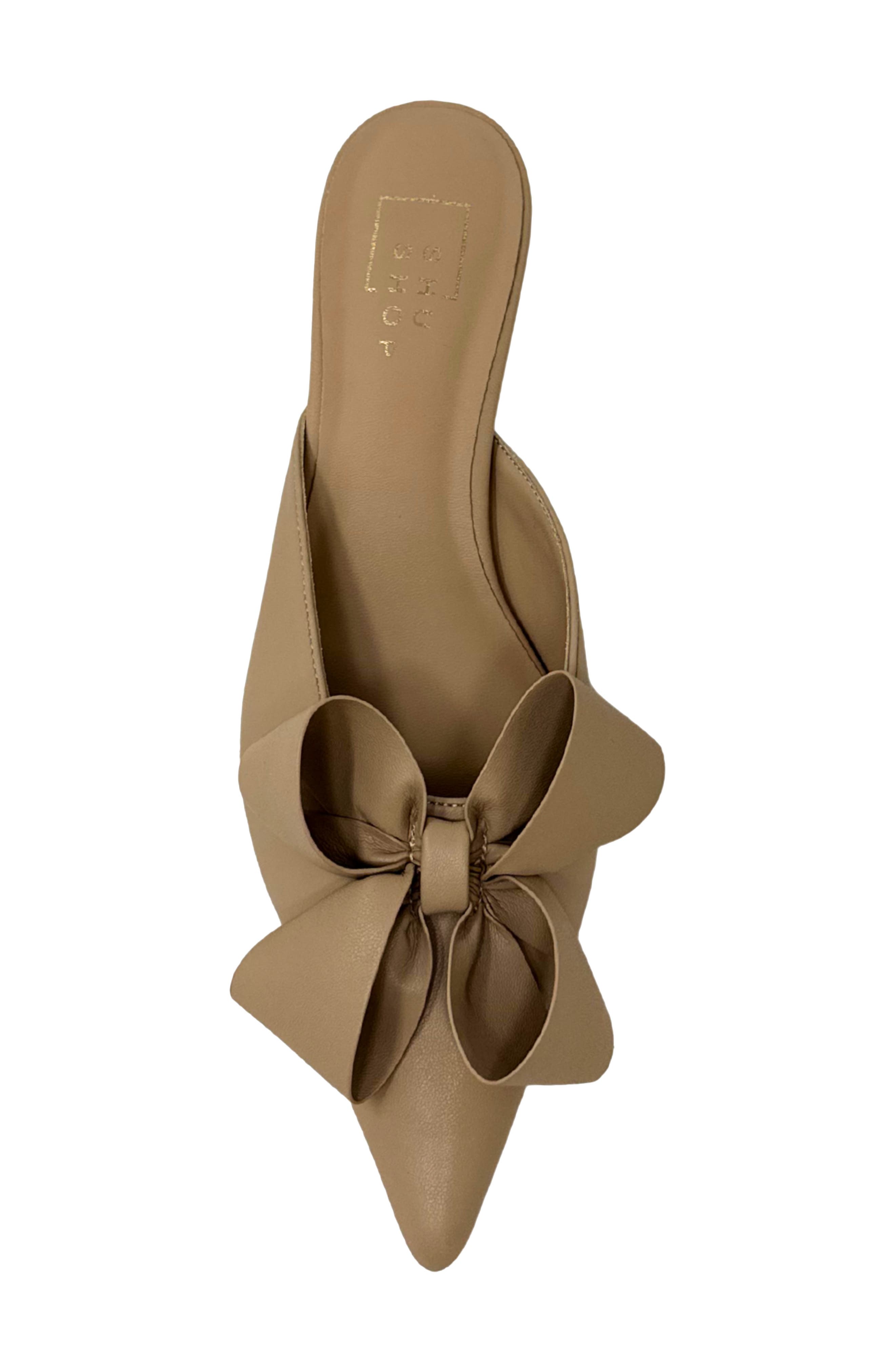 Nell Pointed Toe Kitten Heel Mule, Alternate, color, BEIGE