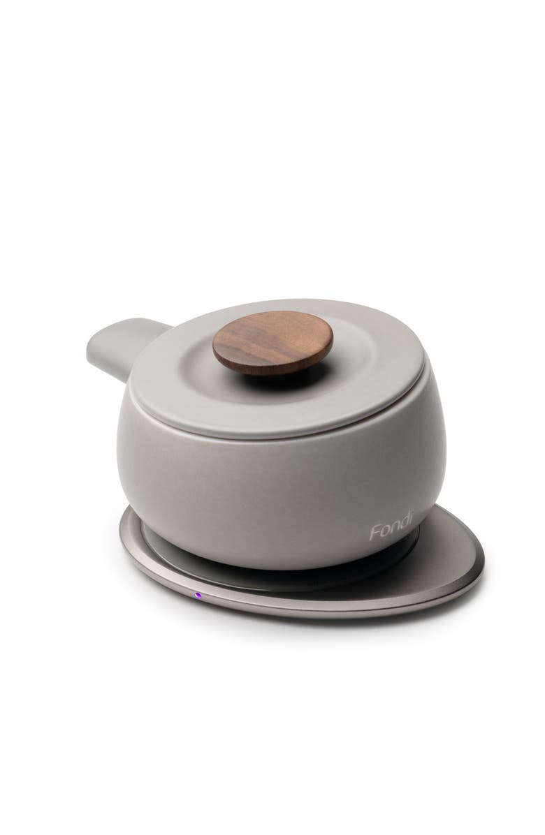 OHOM INC Fondi Self-heating Fondue Set, Alternate, color, Soft Gray