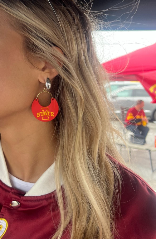 Nickel & Suede University Ninas Earrings In Multi
