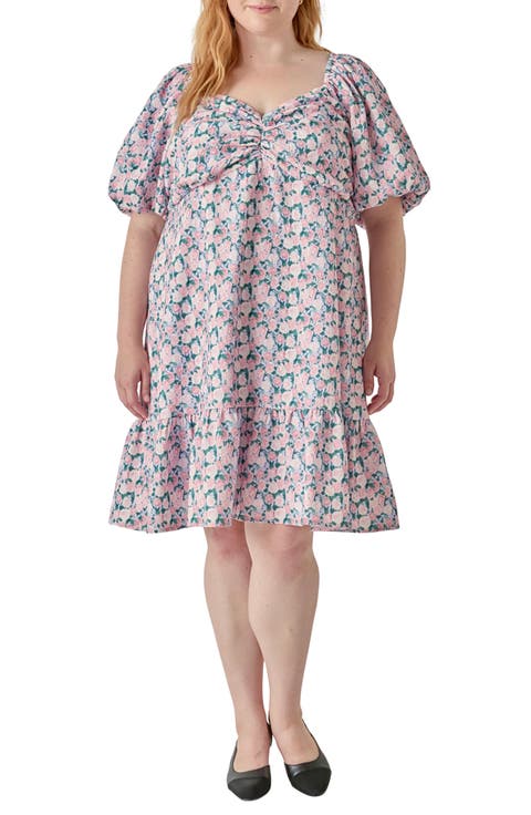 Floral Puff Sleeve Minidress