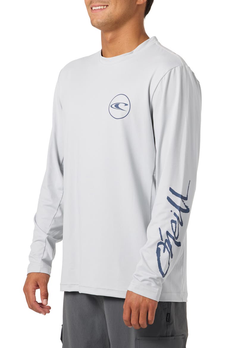 Logo UPF Long Sleeve Performance Graphic T-Shirt, Alternate, color, HIGH RISE