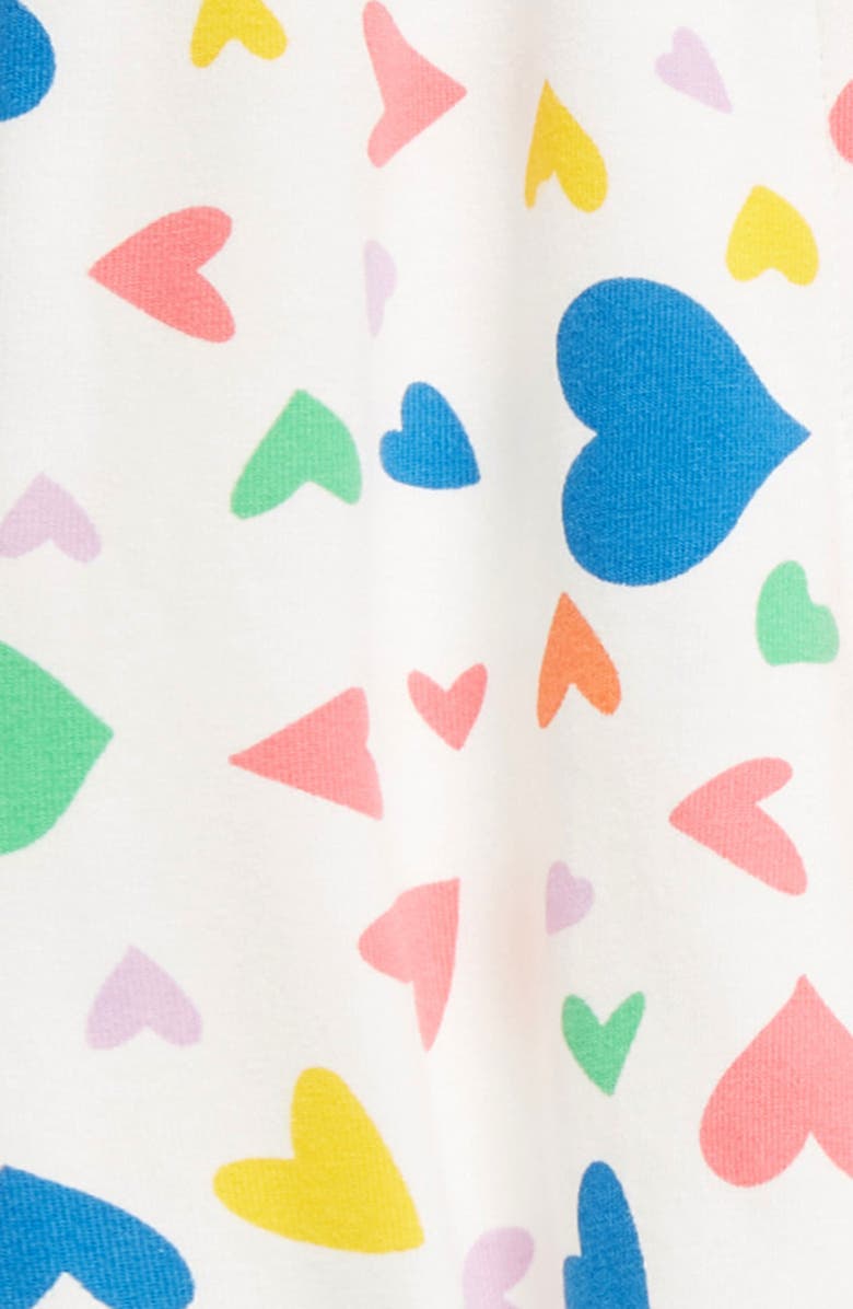 Norani Heart Stretch Organic Cotton Footie, Alternate, color, 