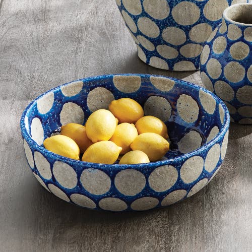Napa Home & Garden Kiley Large Handcrafted Decorative Bowl In Blue