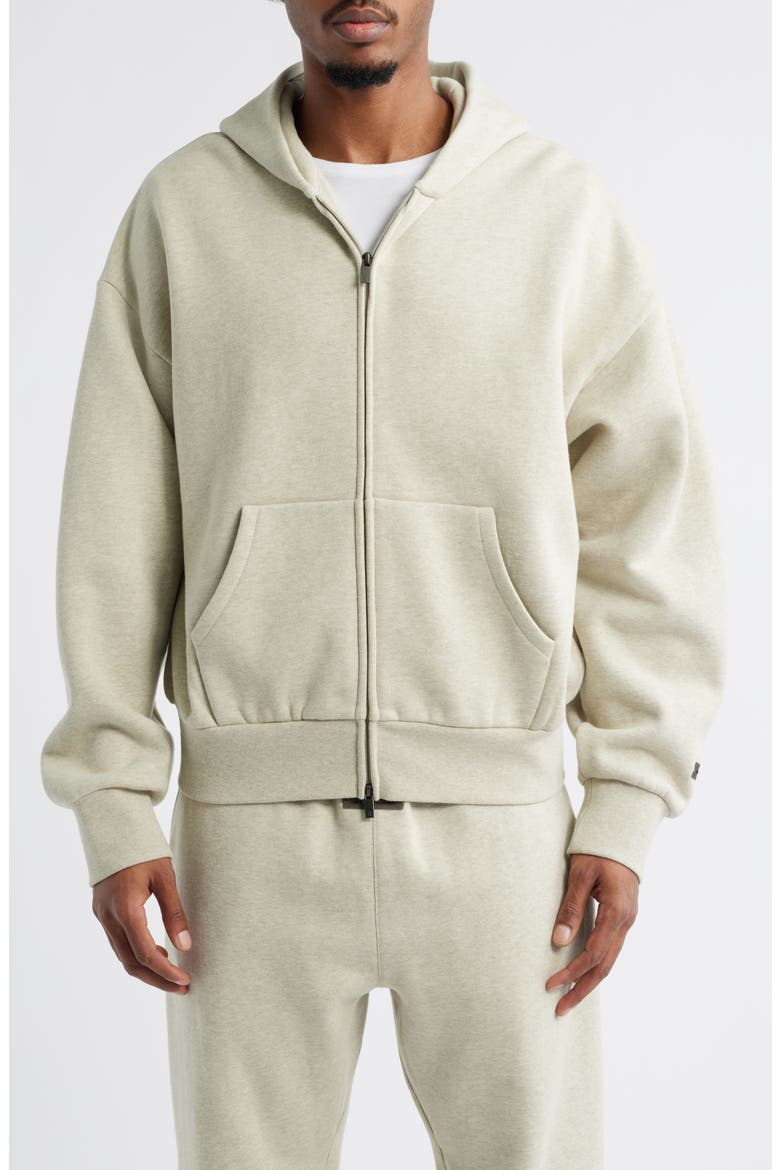 Fear of God Essentials Classic Fit Fleece Zip-Up Hoodie (Men