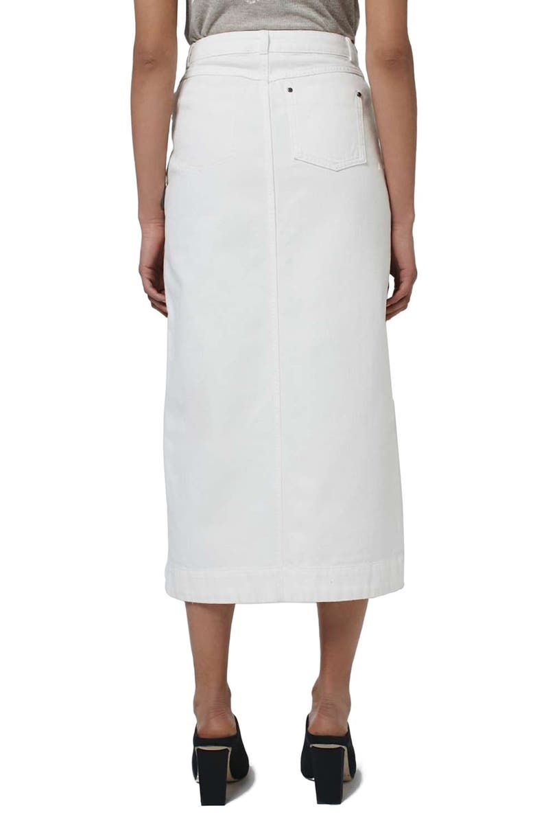 Topshop Boutique Denim Midi Skirt, Alternate, color, 