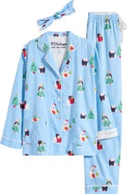 PJ Salvage Print Flannel Pajamas