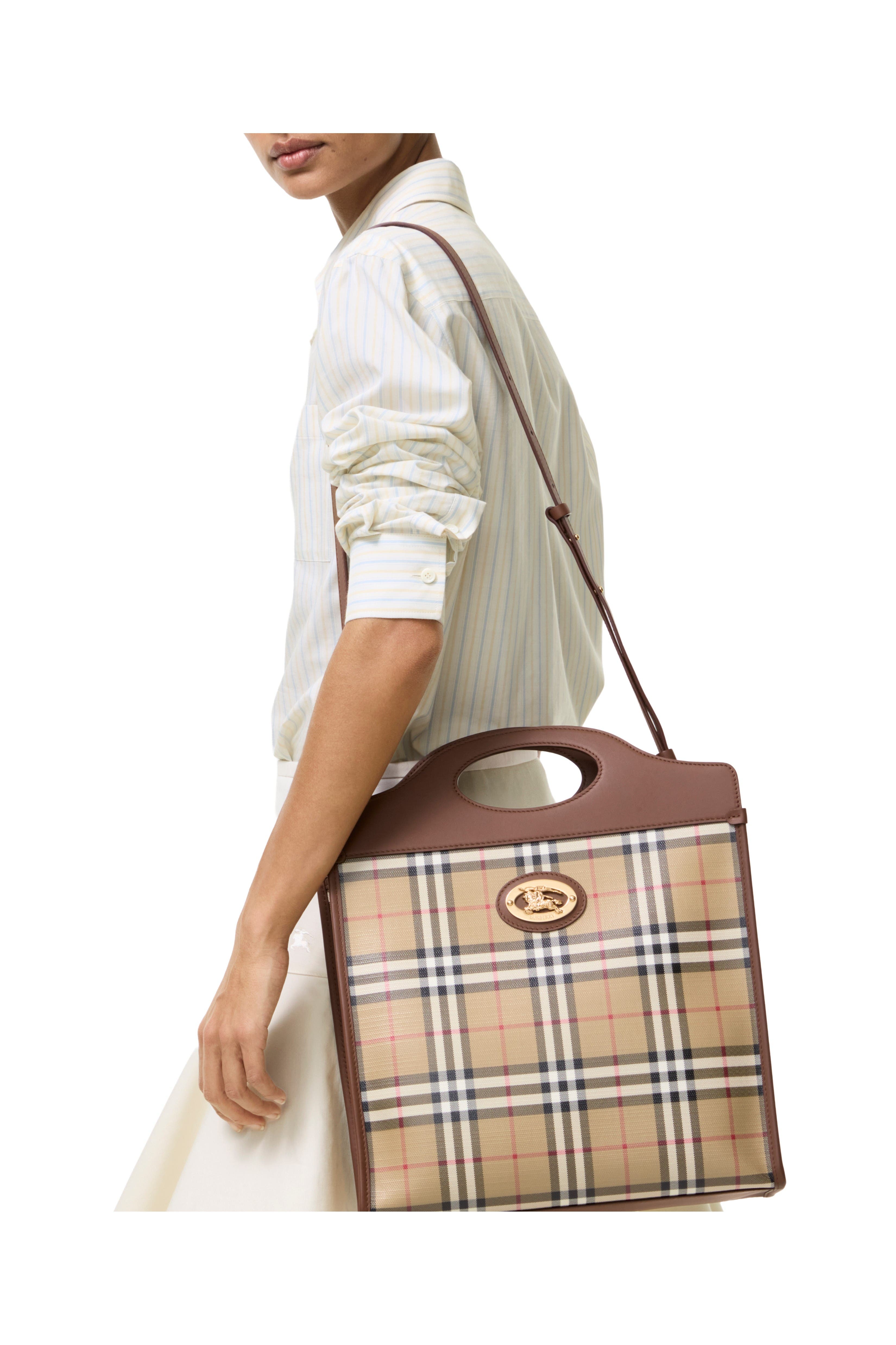 Burberry Small Pocket Bag, Alternate, color, Archive Beige