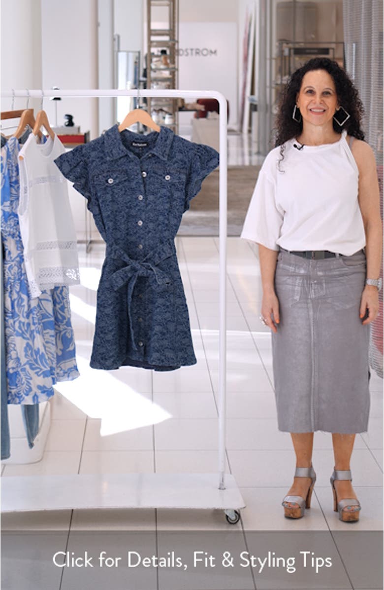 Eliana Floral Cotton Minidress, sales video thumbnail