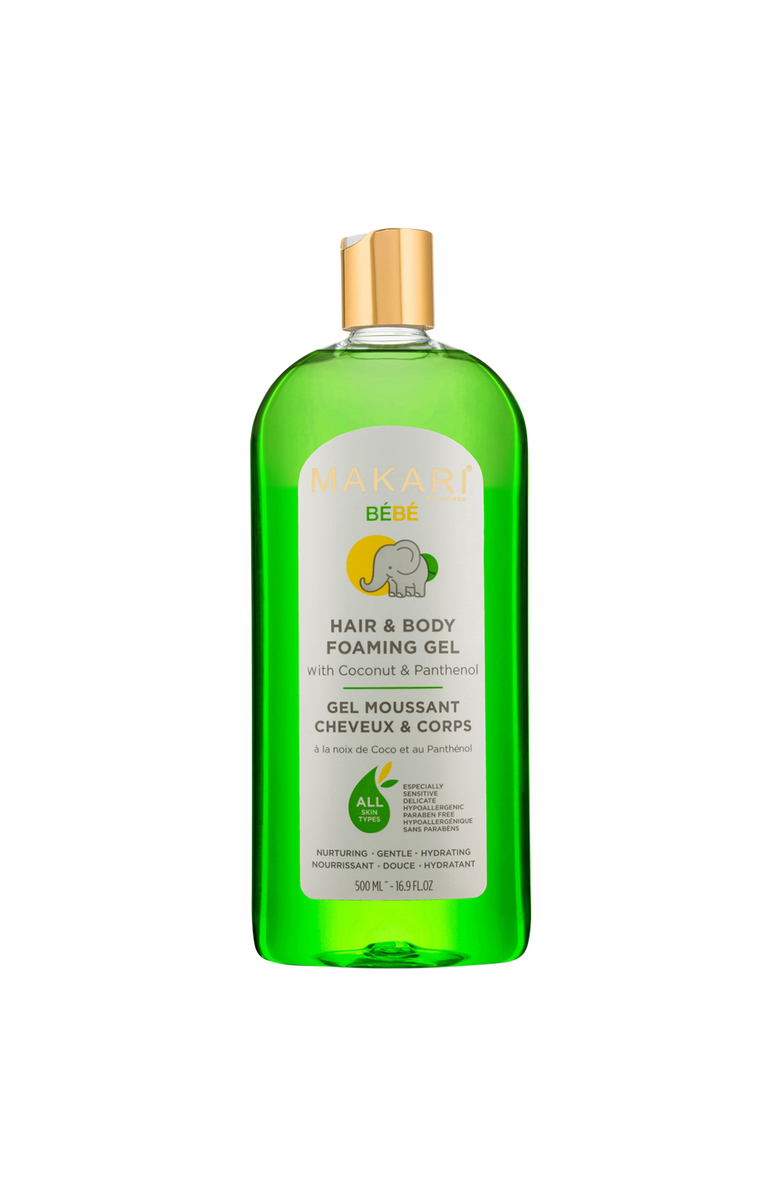 Makari de Suisse Baby Hair & Body Foaming Gel, Main, color, NO COLOR