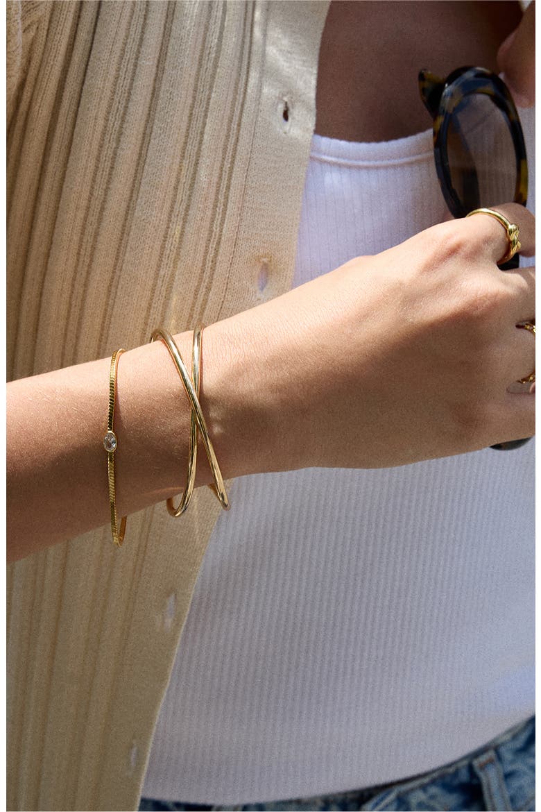 Artemis Cuff Bracelet, Alternate, color, GOLD