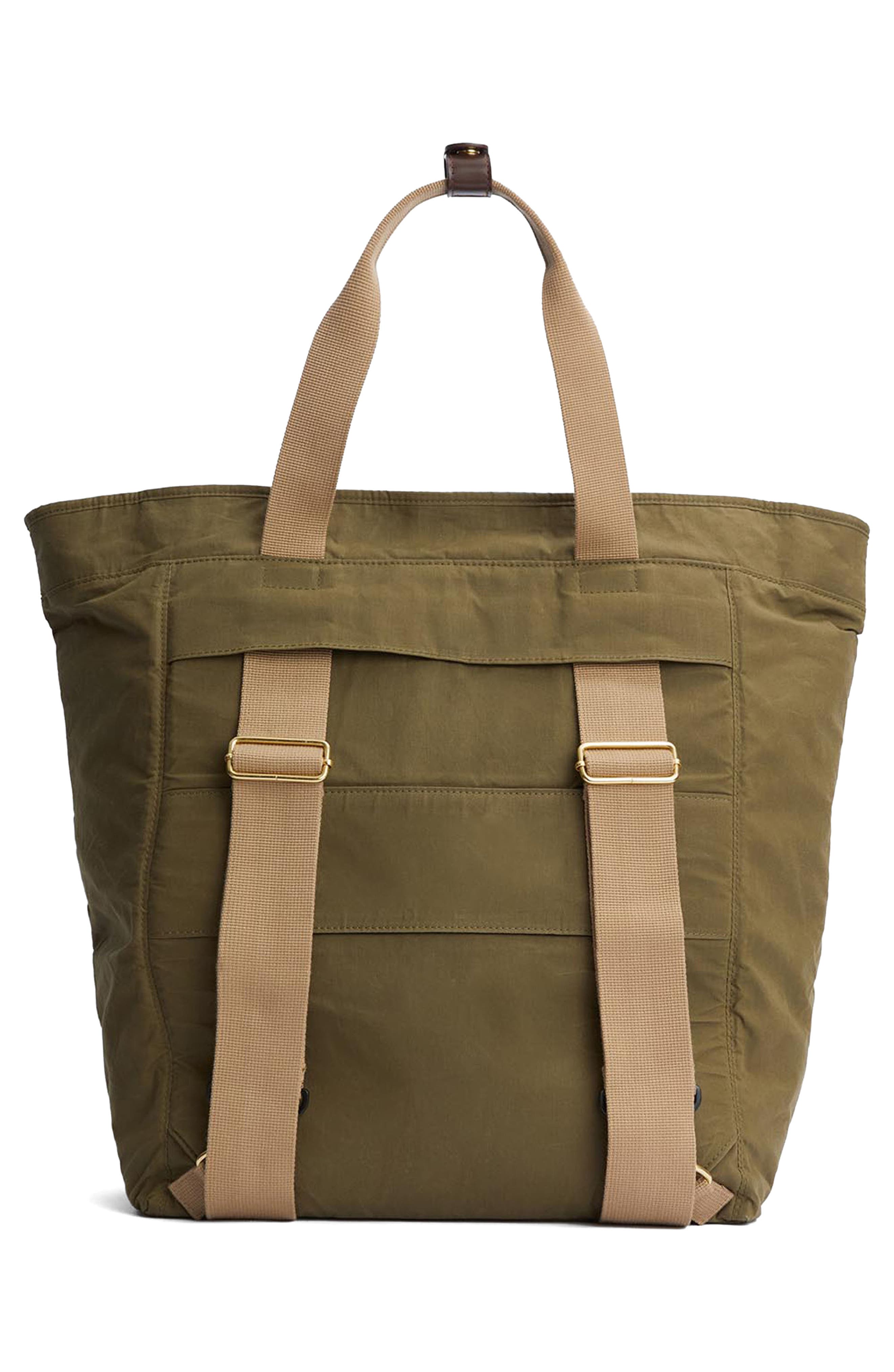 Barbour Transport Cotton Canvas Tote, Alternate, color, Dusky Green