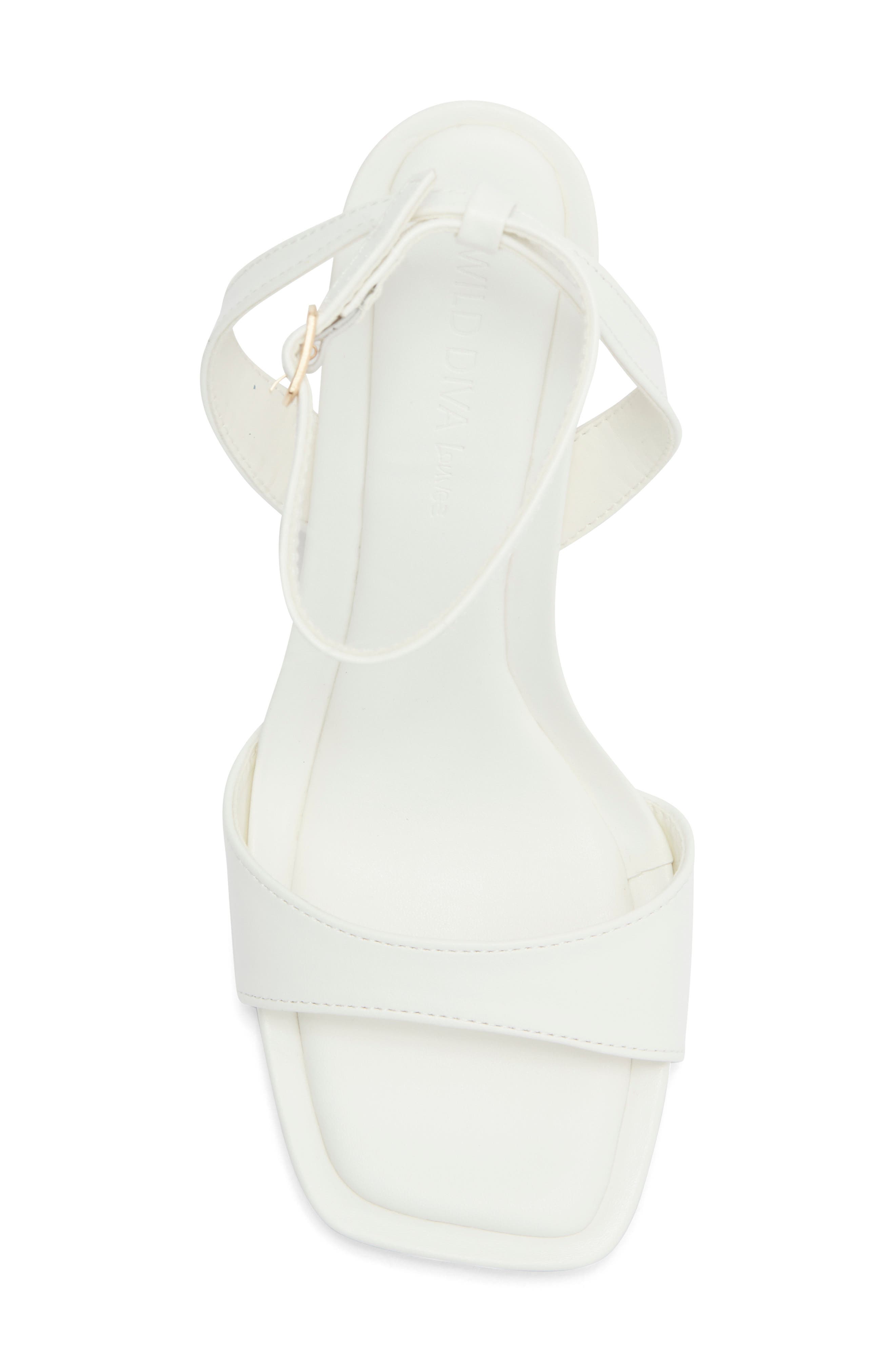 Lova Faux Leather Sandal, Alternate, color, WHITE