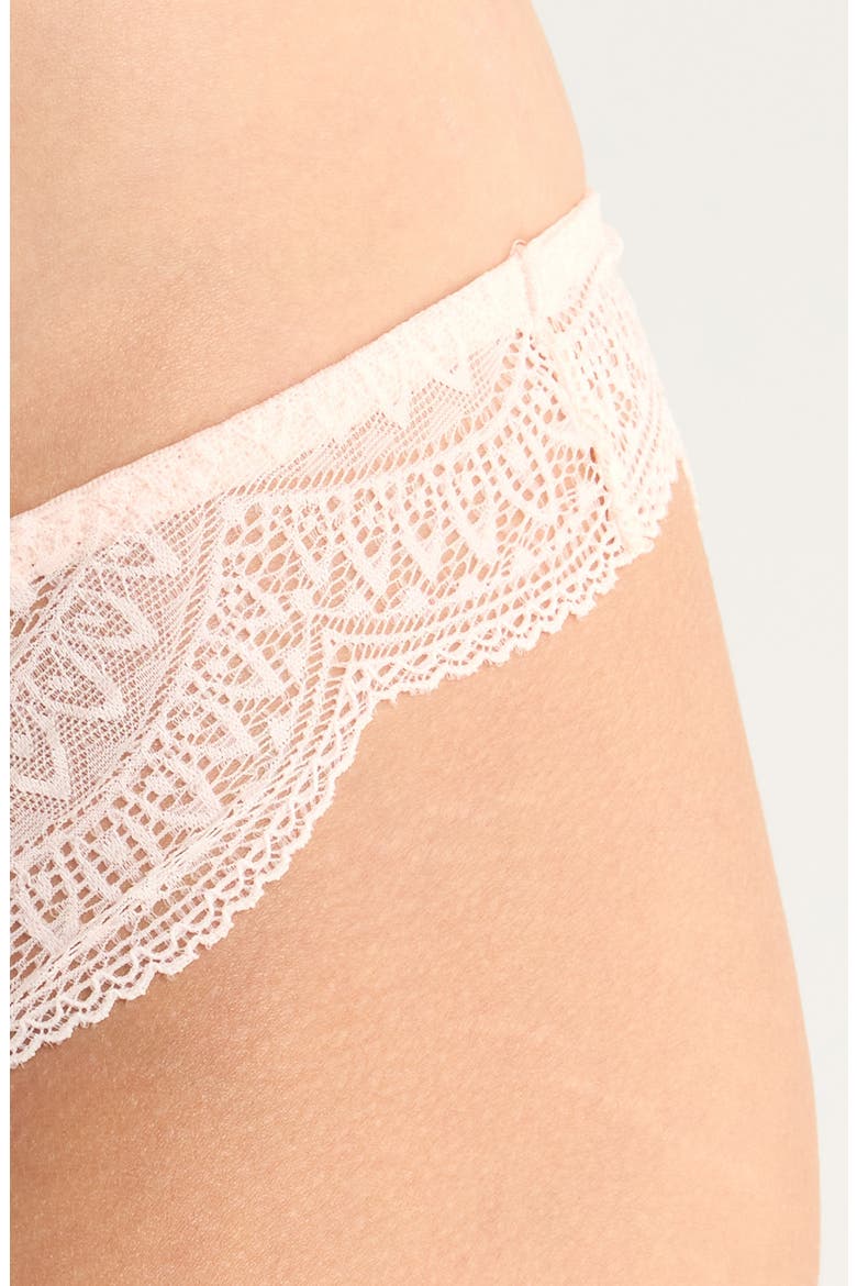 Karma Lace Tanga, Alternate, color, PETAL POWDER
