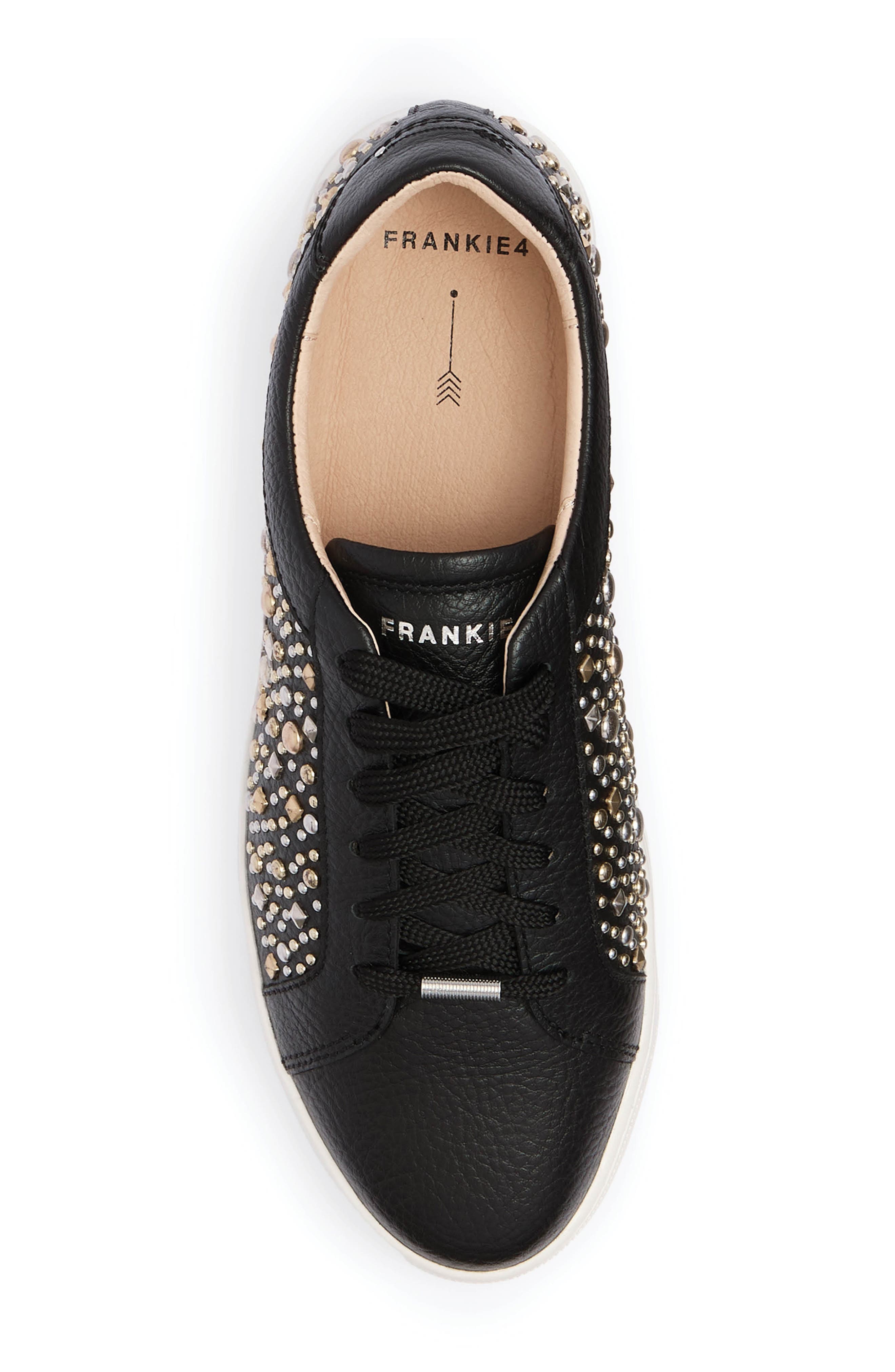 FRANKIE4 Mim V Stud Sneaker, Alternate, color, Black Rock Stud