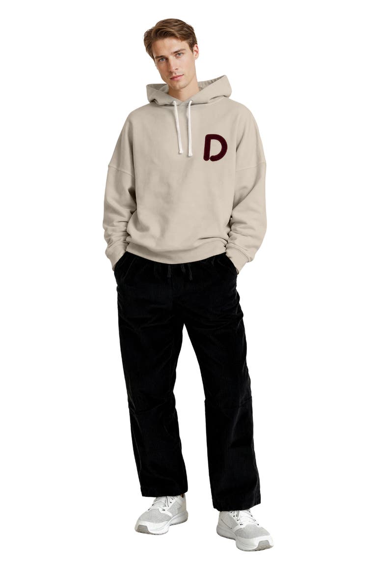 Lock Oversize Cotton Hoodie, Alternate, color, CREAM