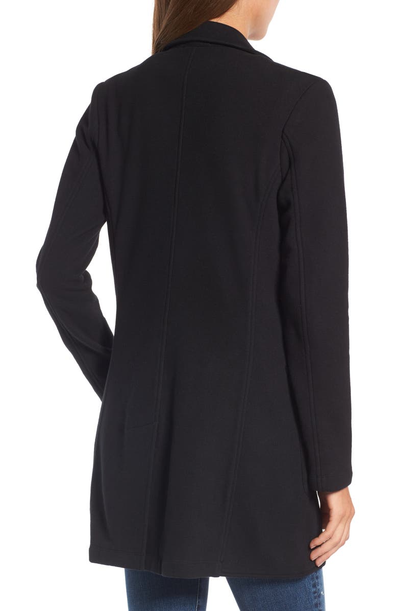 James Perse Brushed Fleece Long Jacket, Alternate, color, 