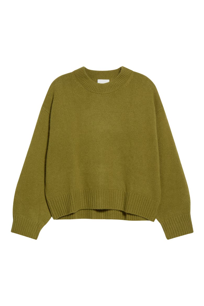 Cove Cashmere Oversized Crewneck Sweater, Main, color, PEAR