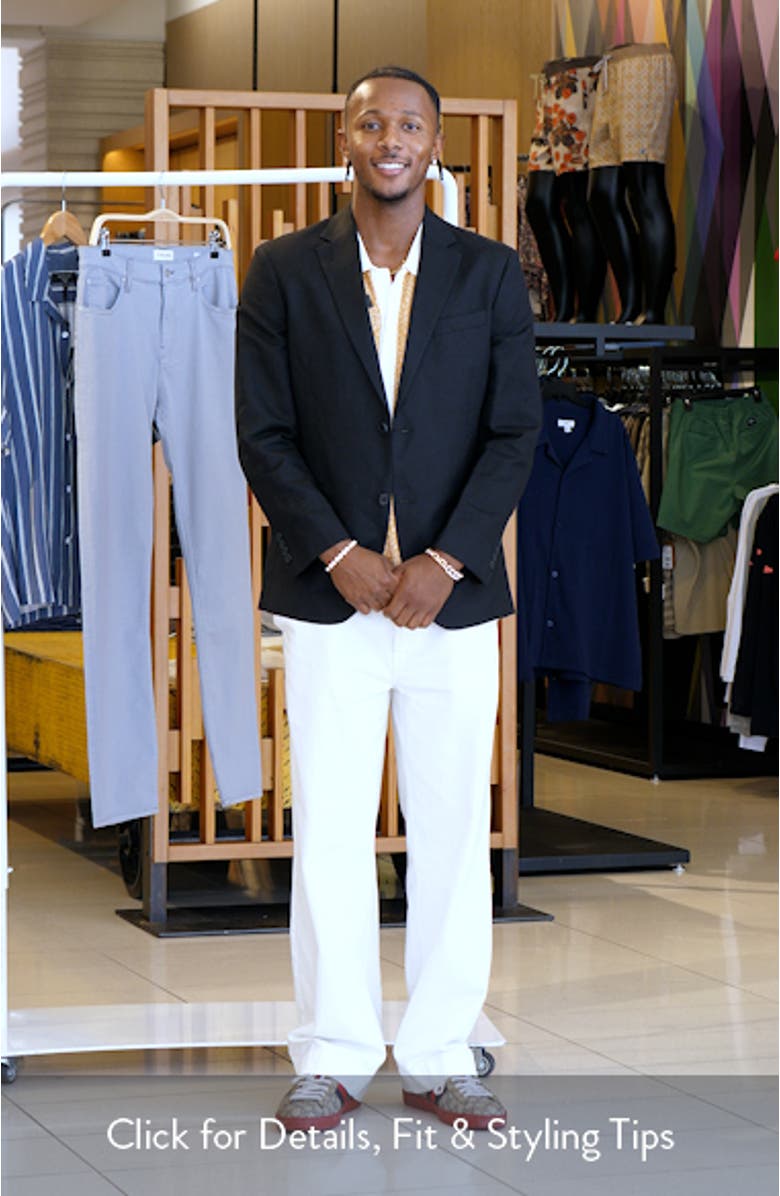 Slim Fit Solid Linen Blend Sport Coat, sales video thumbnail