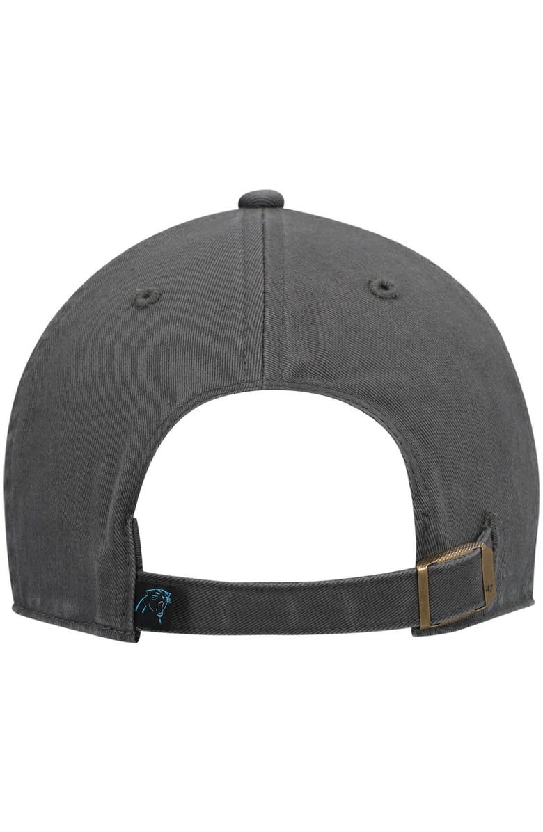 '47 Men's '47 Charcoal Carolina Panthers Clean Up Script Adjustable Hat, Alternate, color, 