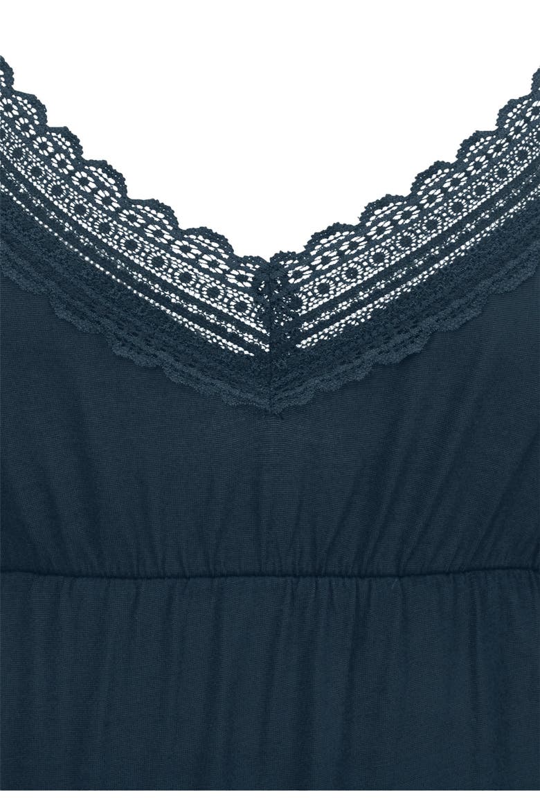 Lace Trimmed Nightgown, Alternate, color, Midnight Blue