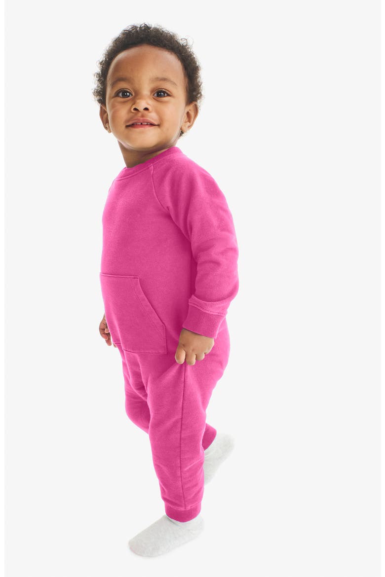 French Terry Sweatshirt Romper, Alternate, color, TULIP