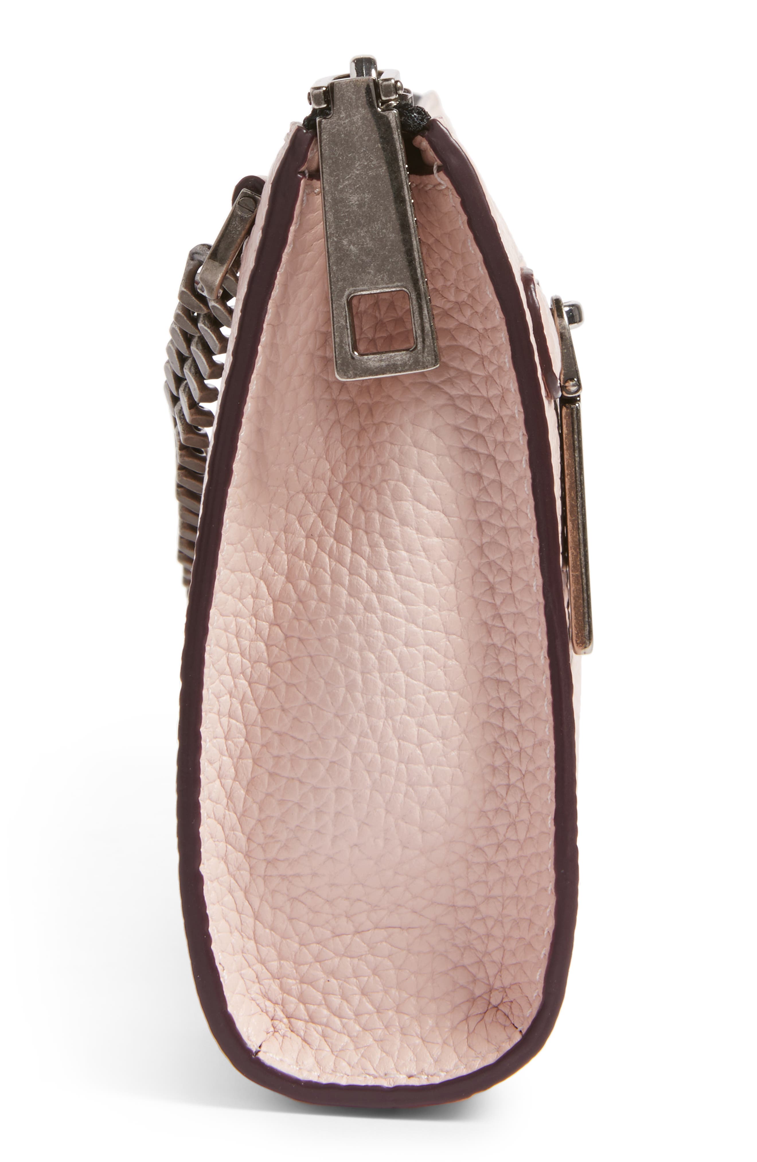 Small Gotham Leather Crossbody Wallet (Nordstrom Exclusive), Alternate, color, PALE PINK