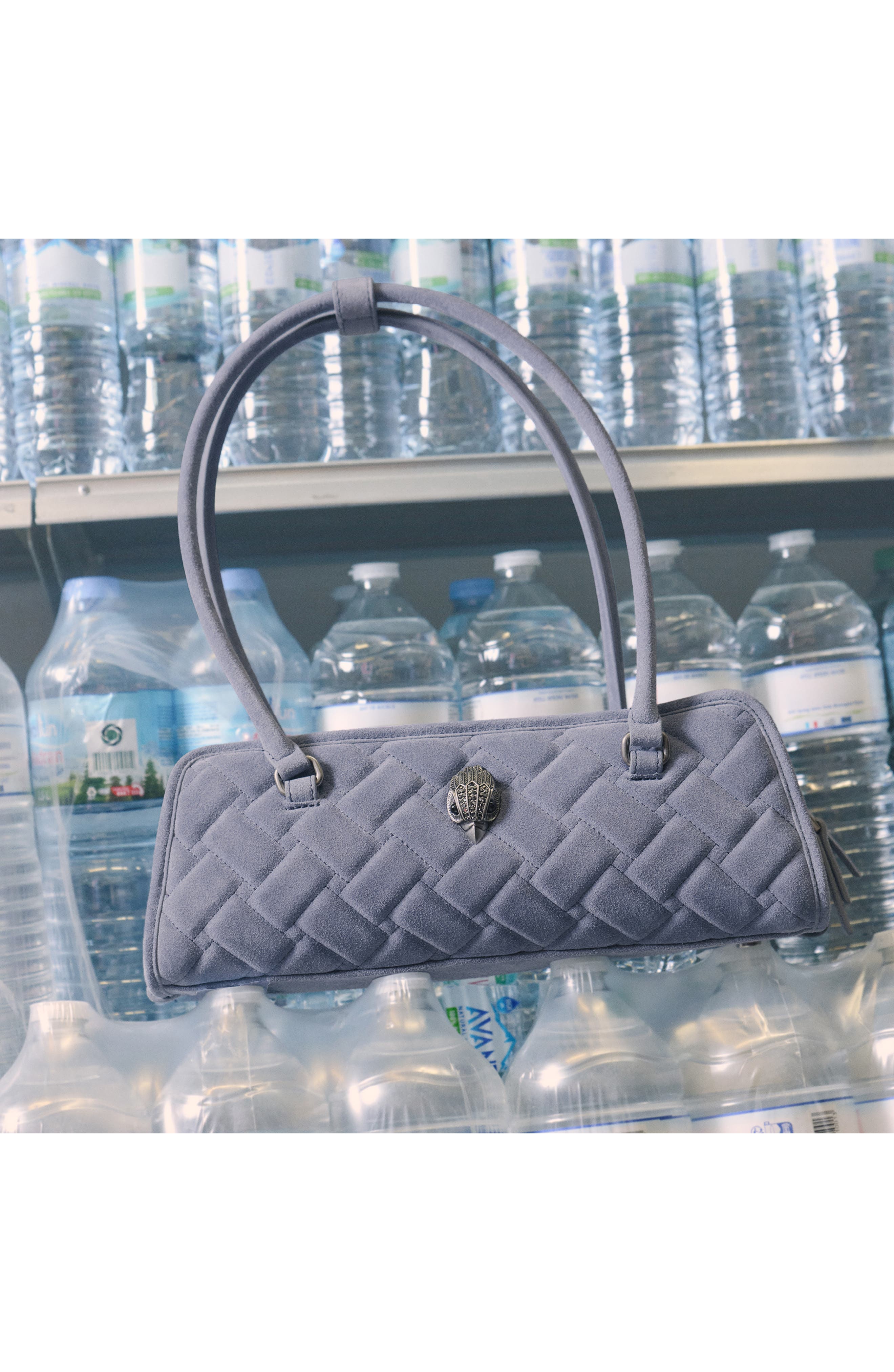 Kensington Quilted Shoulder Bag, Alternate, color, DENIM