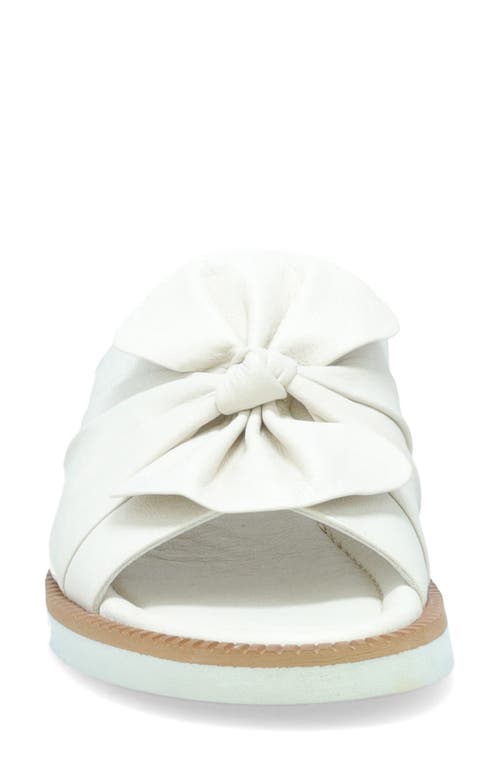 Miz Mooz Evy Platform Wedge Slide Sandal In Cream