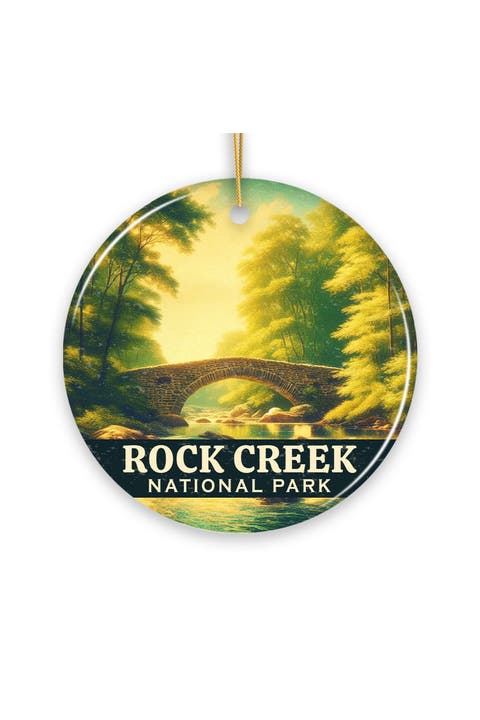 Rock Creek Stone Bridge Ceramic Ornament