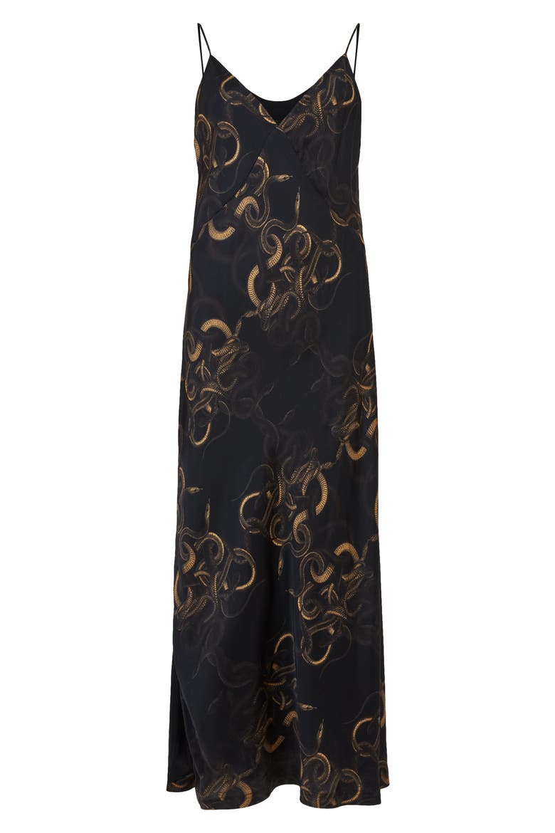 Melody Tempest Midi Slipdress, Alternate, color, BLACK