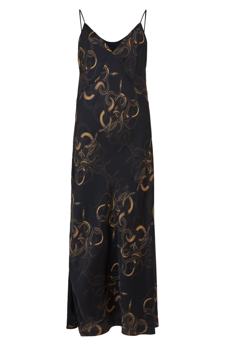 AllSaints Melody Tempest Midi Slipdress, Alternate, color,