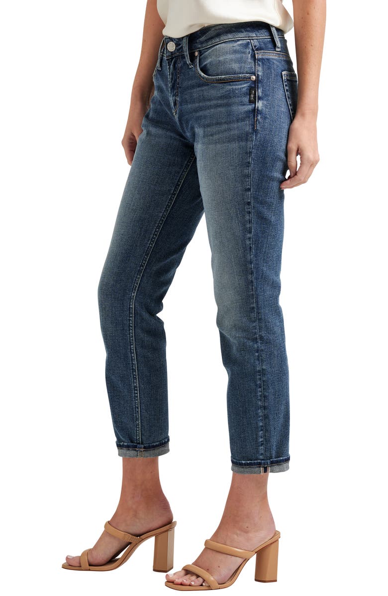 Silver Jeans Co. Curvy Slim Fit Boyfriend Jeans, Alternate, color,