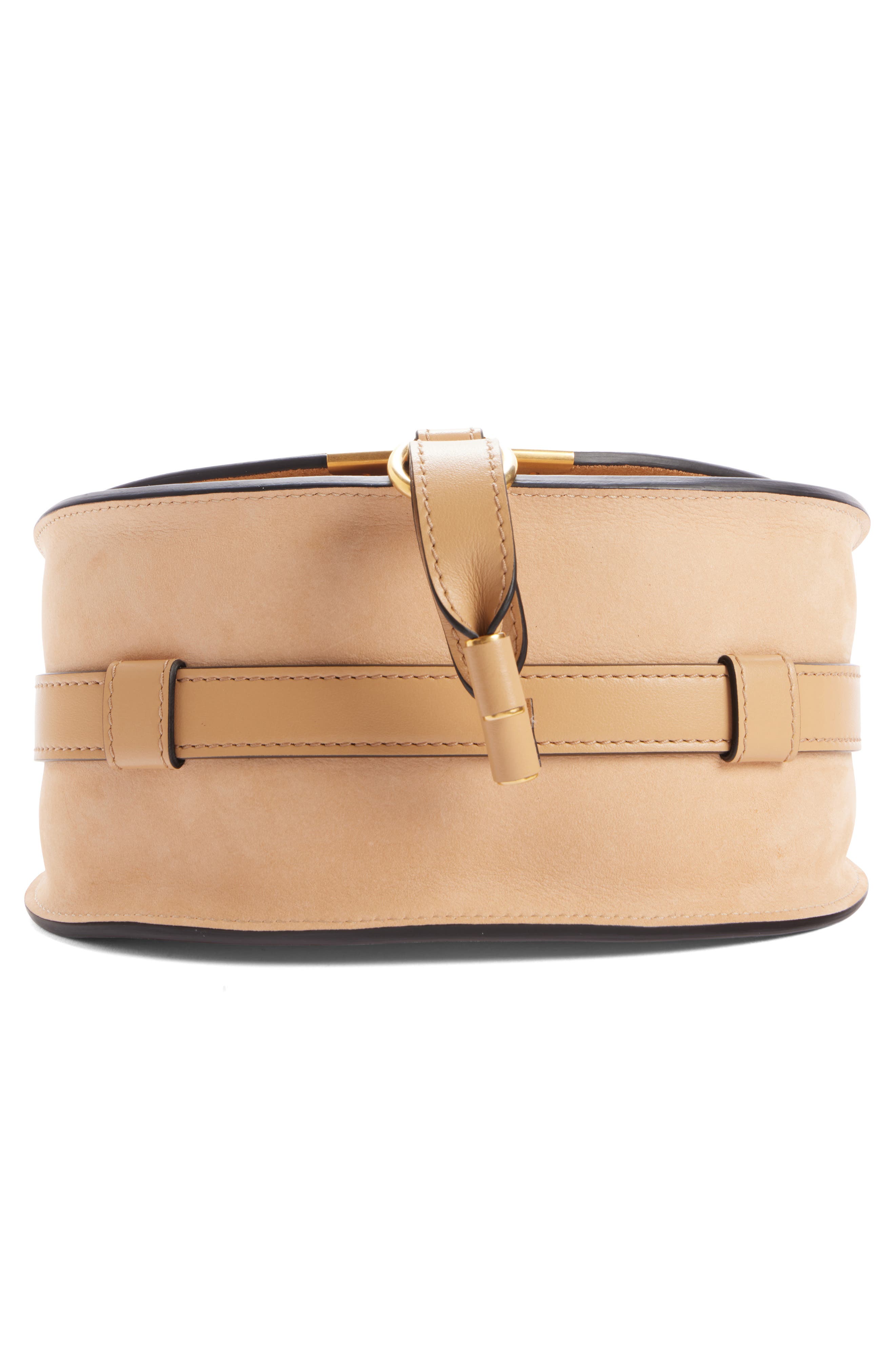 Chloé Small Marcie Leather Crossbody Bag, Alternate, color, Milky Brown