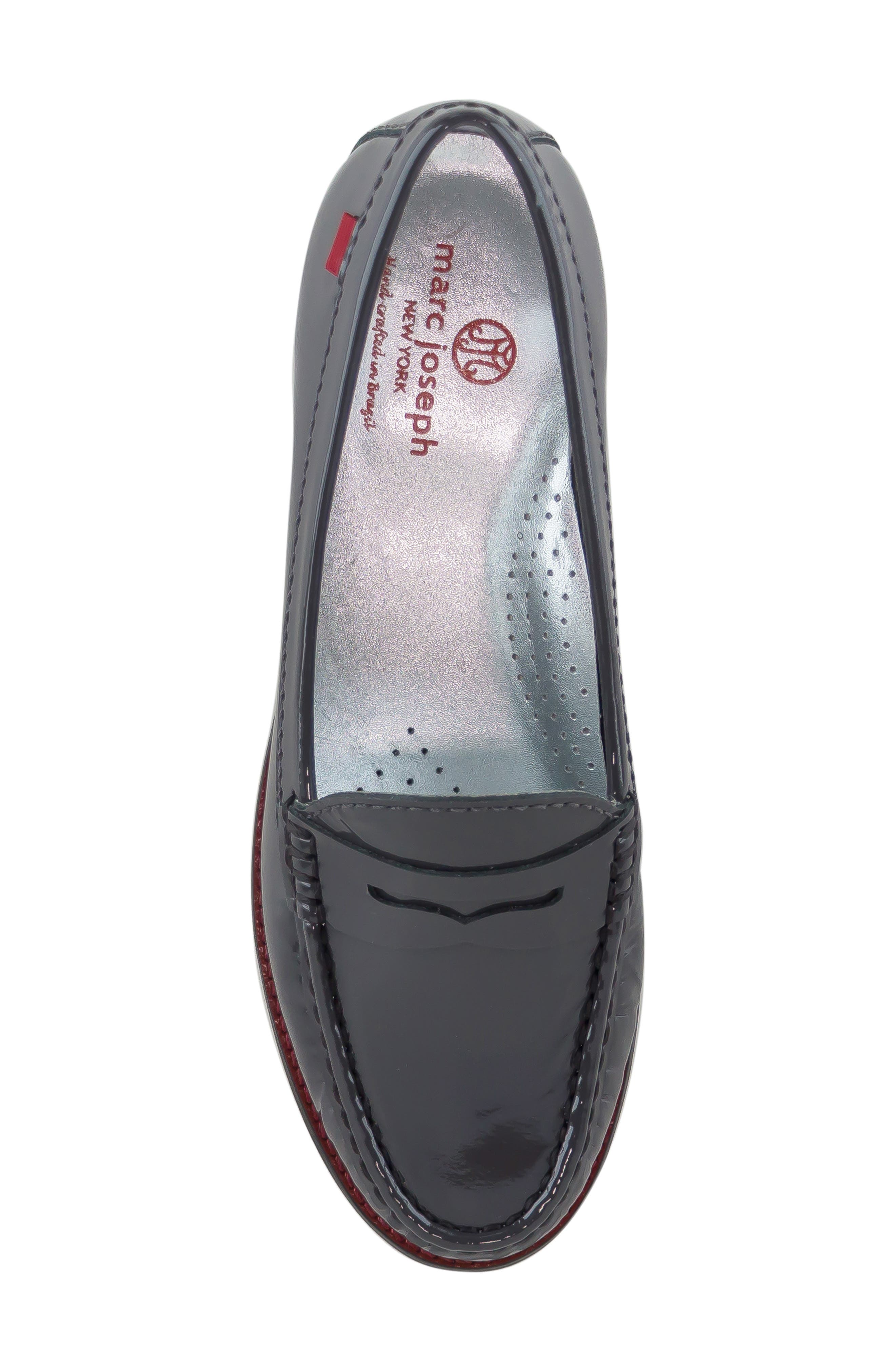 East Village Patent Leather Penny Loafer, Alternate, color, GREY PATENT