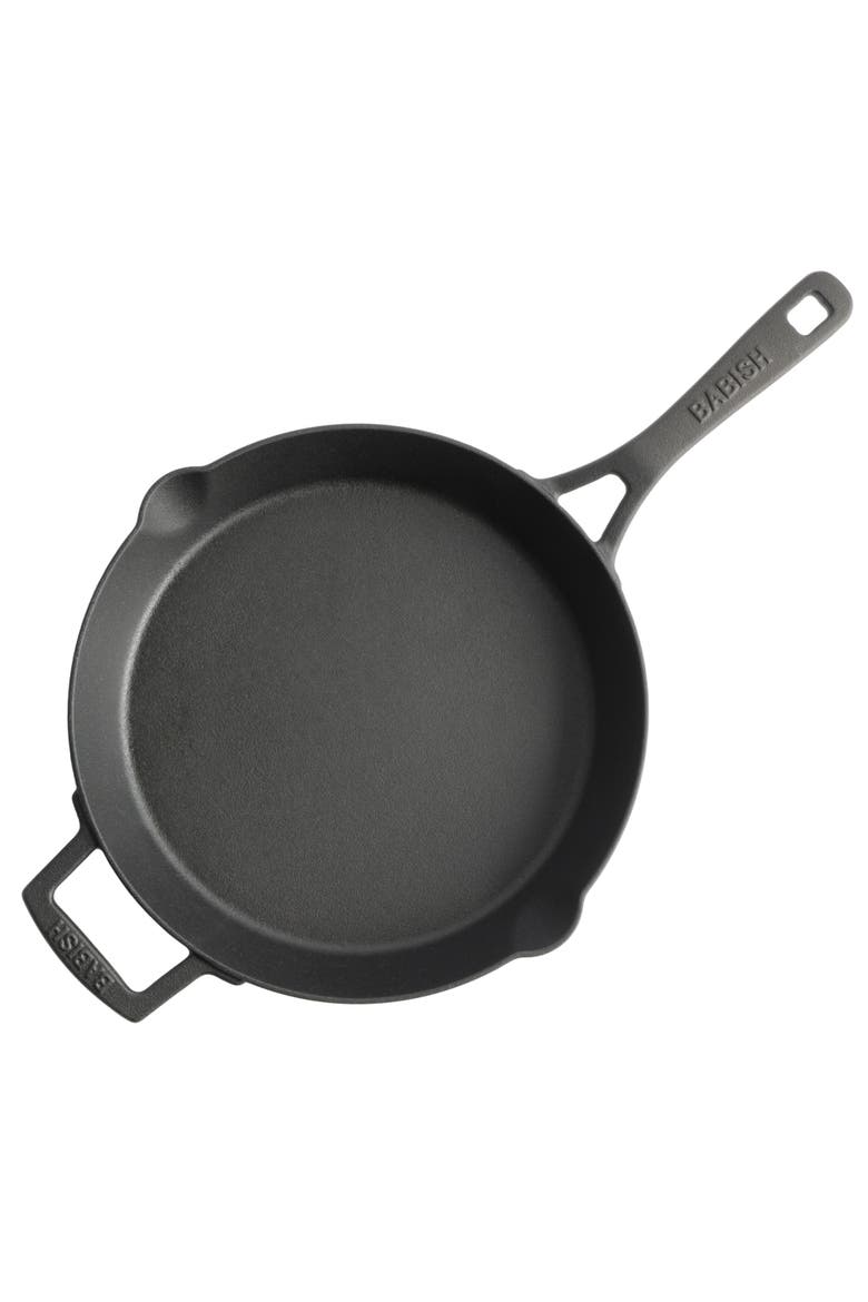 Cast Iron Preseasoned Skillet, 10 Inch, Alternate, color, Black