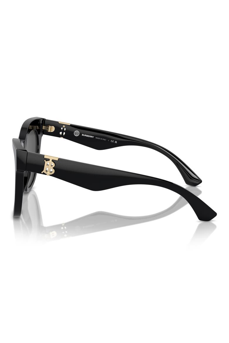 54mm Square Sunglasses, Alternate, color, BLACK