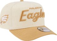 New Era Men's New Era Cream Philadelphia Eagles Herringbone 9FIFTY A-Frame Snapback Hat