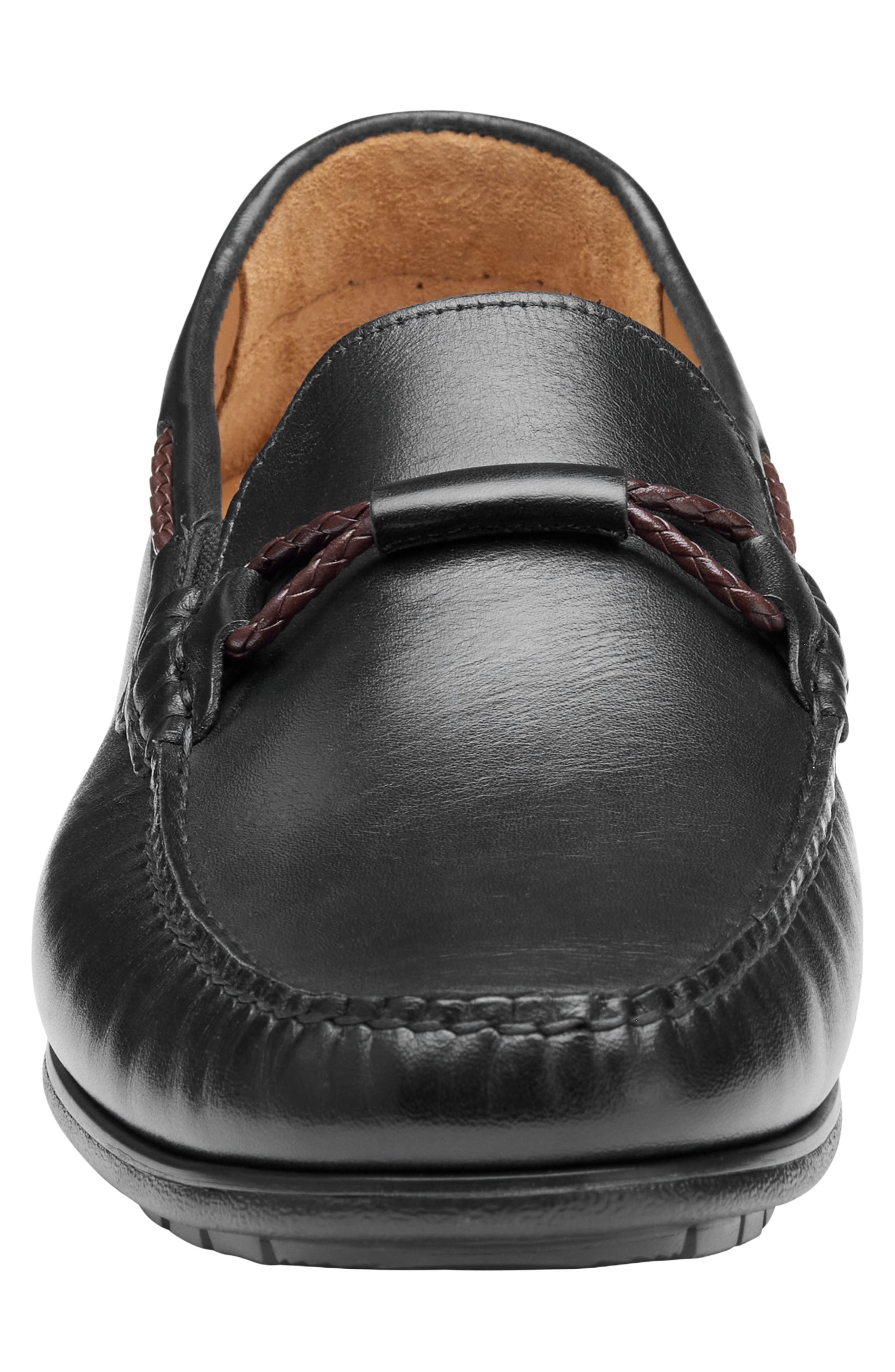 Johnston & Murphy Cort 2.0 Bit Loafer, Alternate, color, Black Full Grain