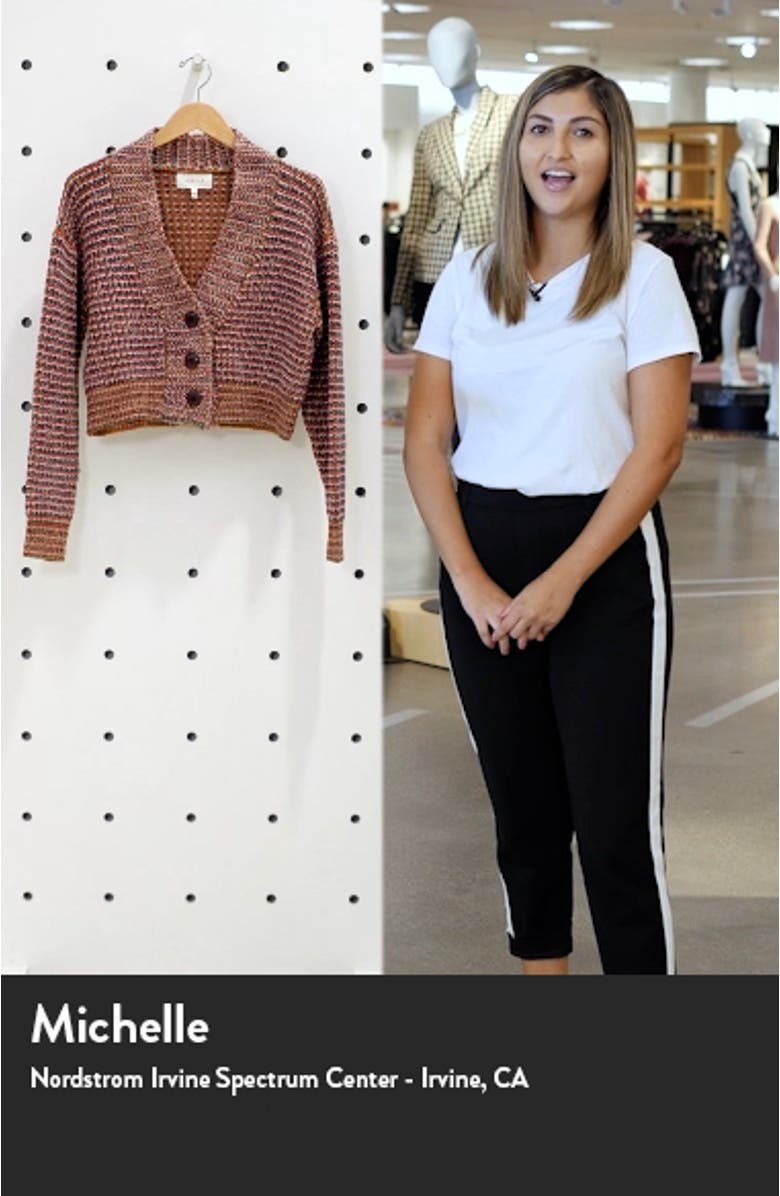 Montana Cropped Cotton Blend Cardigan, sales video thumbnail