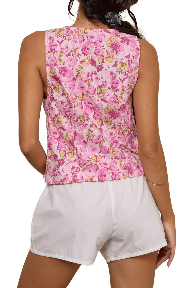 Leda Floral Tank, Alternate, color, BLOSSOM FLORAL PINK