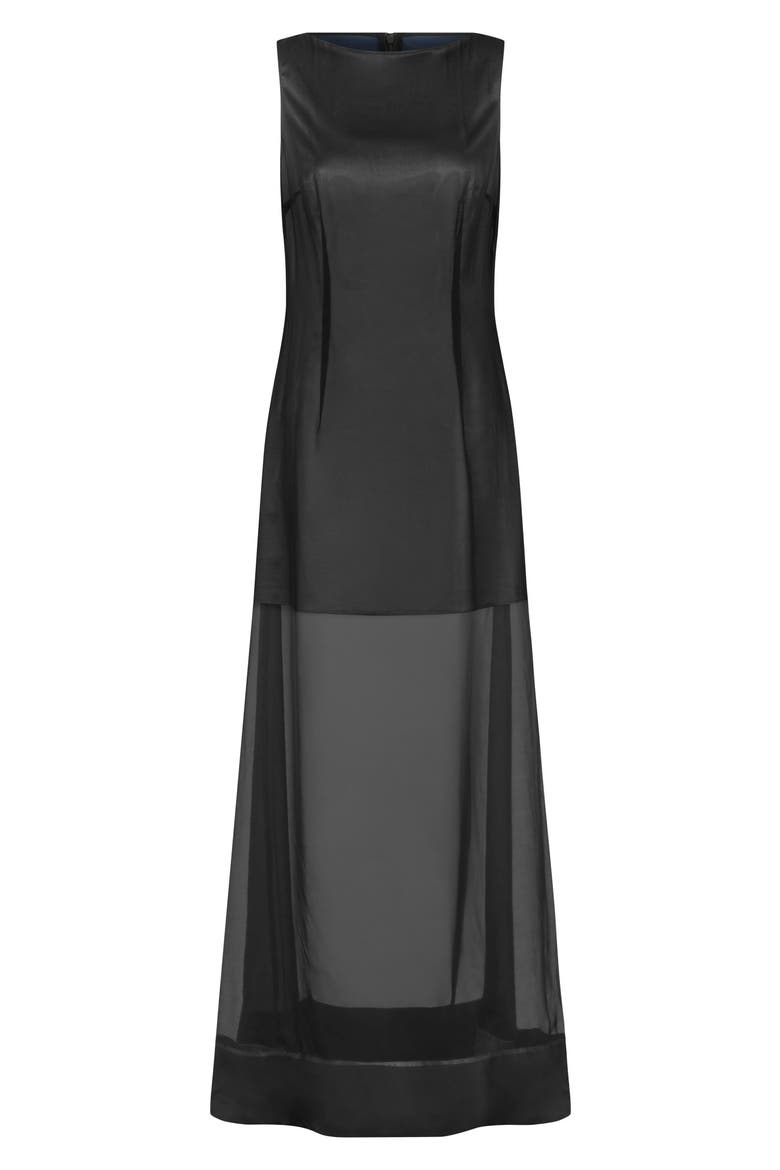 american apparel sheer dress Kenneth Cole Women's Mini Sheer Overlay Dress - Black