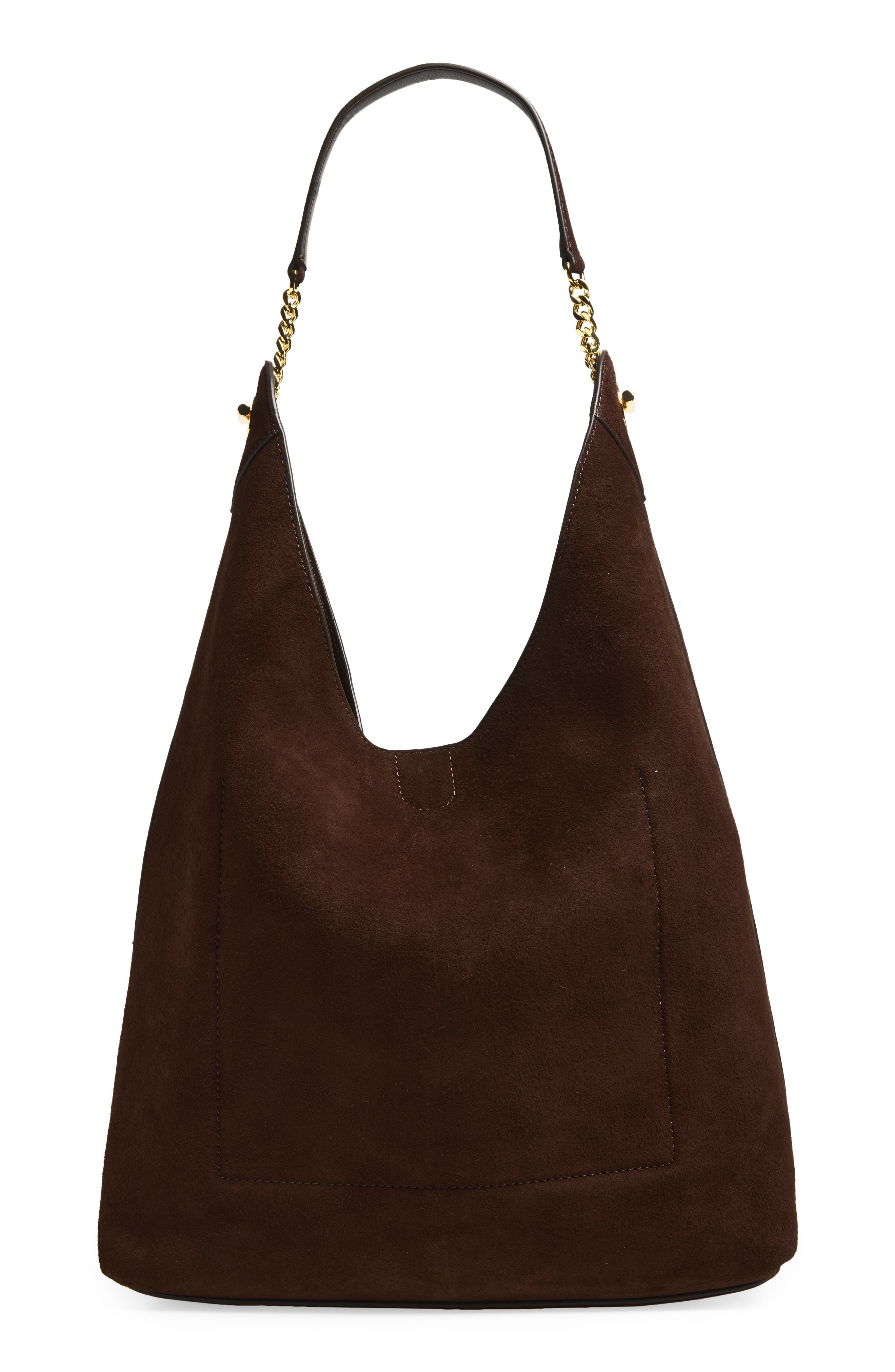 Veronica Beard Jour Shoulder Bag, Alternate, color, Espresso