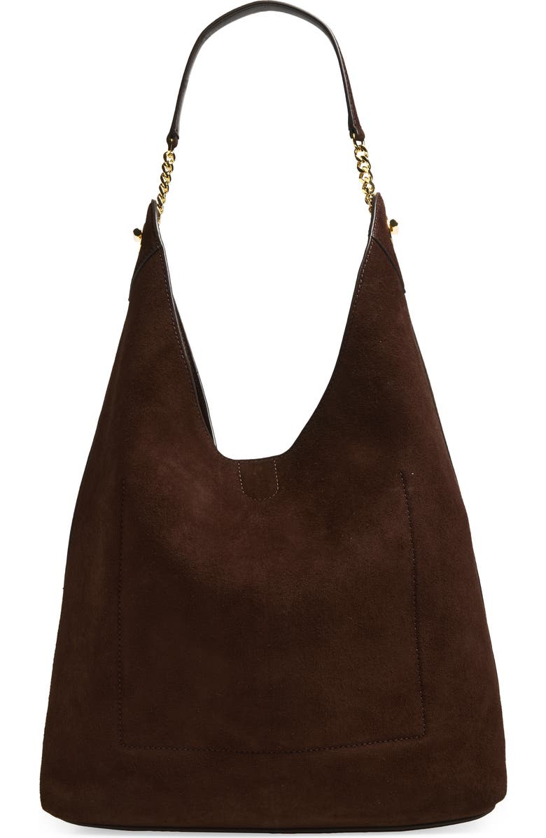 Veronica Beard Jour Shoulder Bag, Alternate, color, Espresso