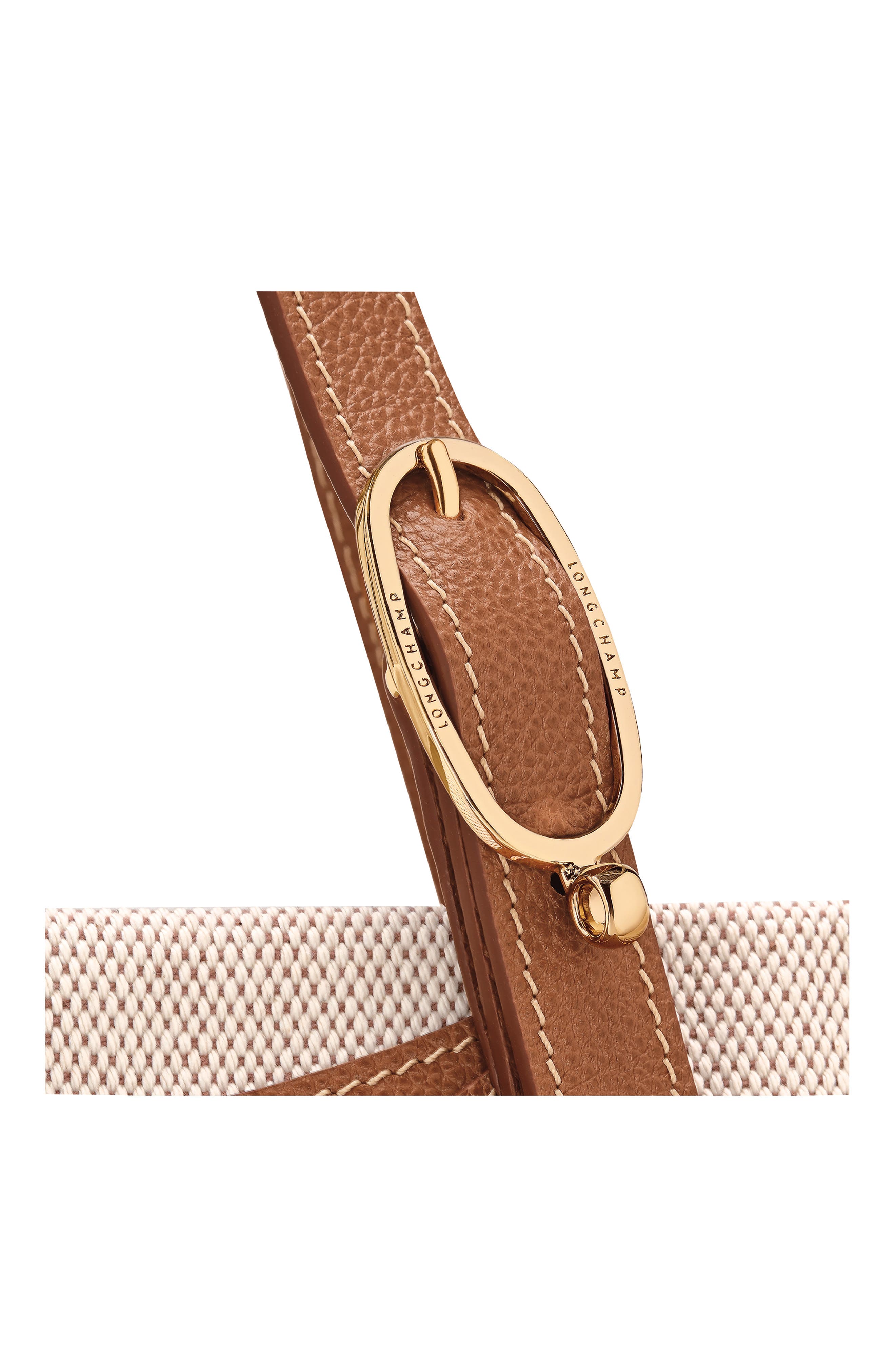 Longchamp Complice Canvas & Leather Tote, Alternate, color, Caramel