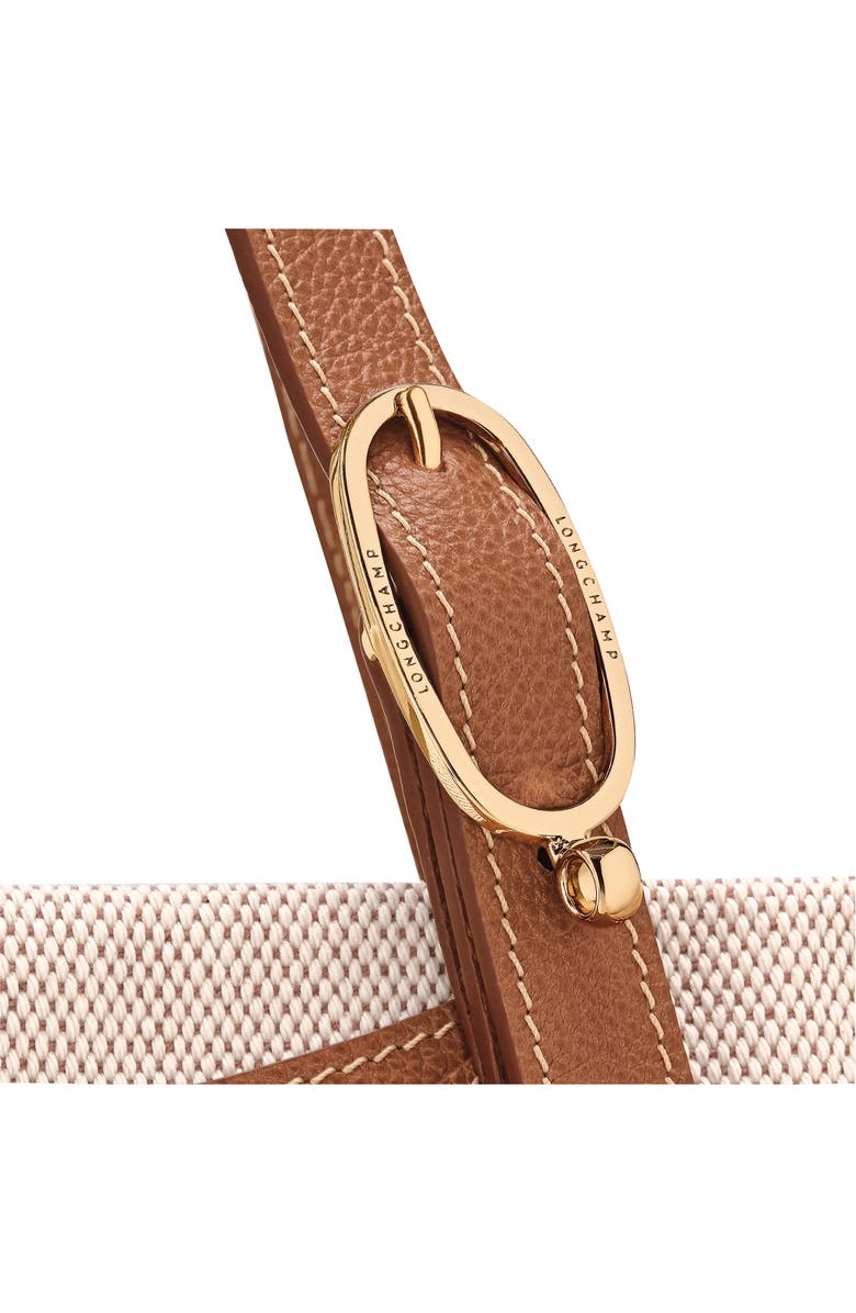 Longchamp Complice Canvas & Leather Tote, Alternate, color, Caramel