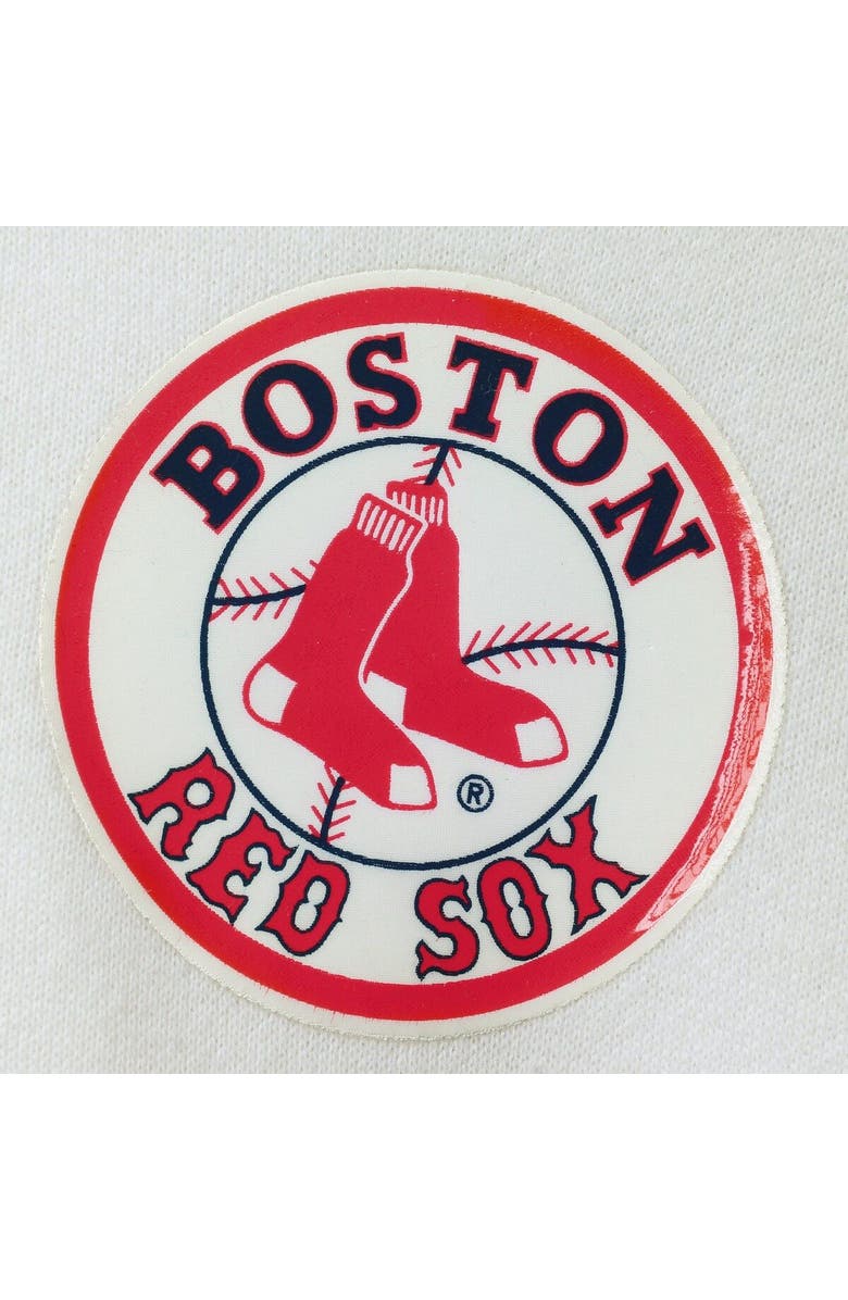 New Era Men's New Era Navy/White Boston Red Sox Cooperstown Collection Quarter-Zip Hoodie Jacket, Alternate, color, 