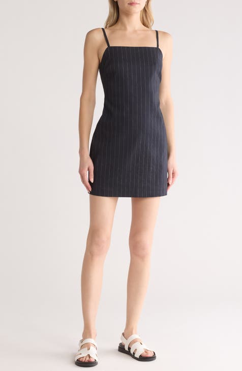 Weekend Pinstripe Minidress