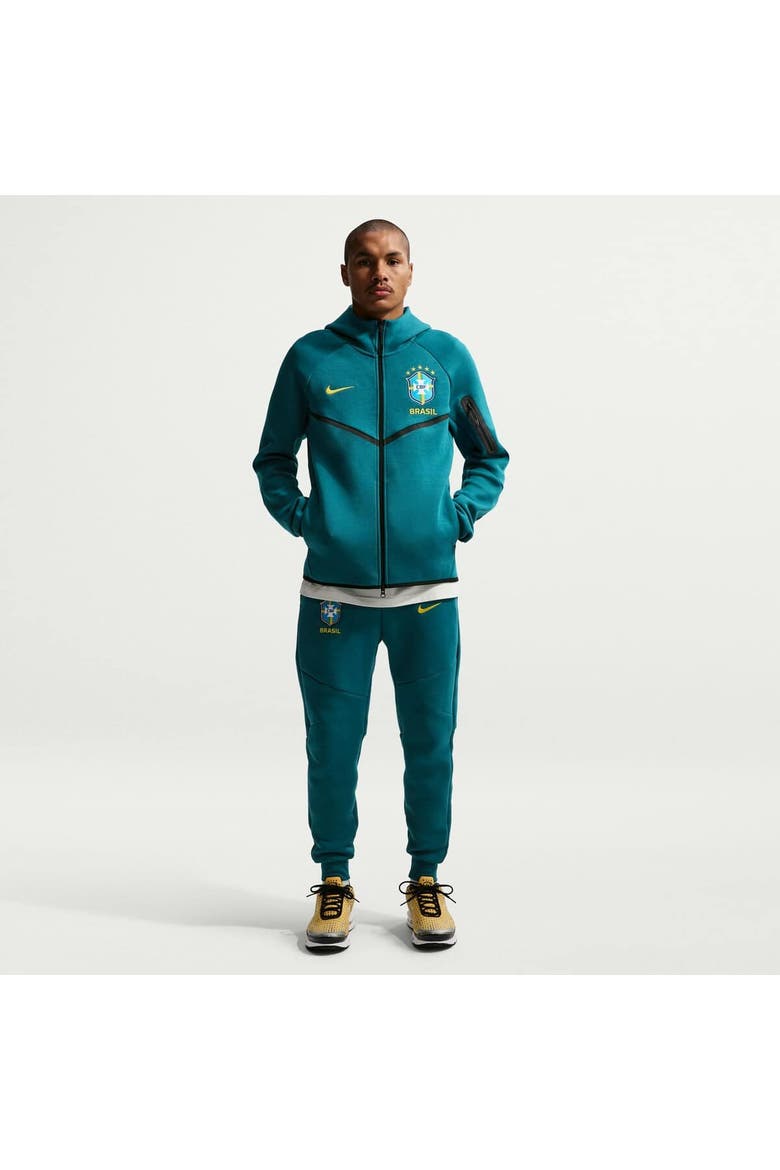 Men's Nike Green Brazil National Team 2026 Tech Fleece Windrunner
